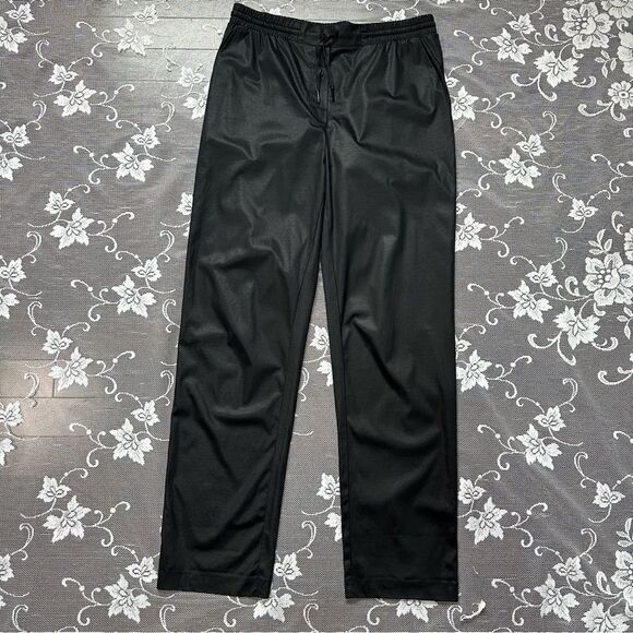 T Alexander Wang Black Satin Jogger Style Pant Sz Small - Picture 3 of 16